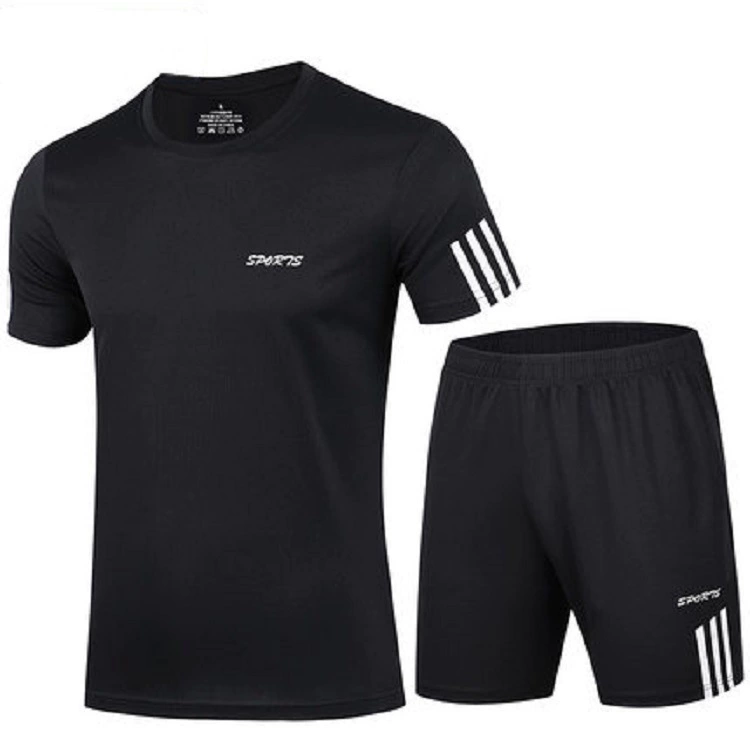 "Sports suit set — gym quick‑dry T‑shirt and shorts, breathable, sizes L–XXXXL (90–200 catties)" -> "Спортивный костюм: футболка быстросохнущая и шорты, дышащие, размеры L–XXXXL (90–200 кати)"