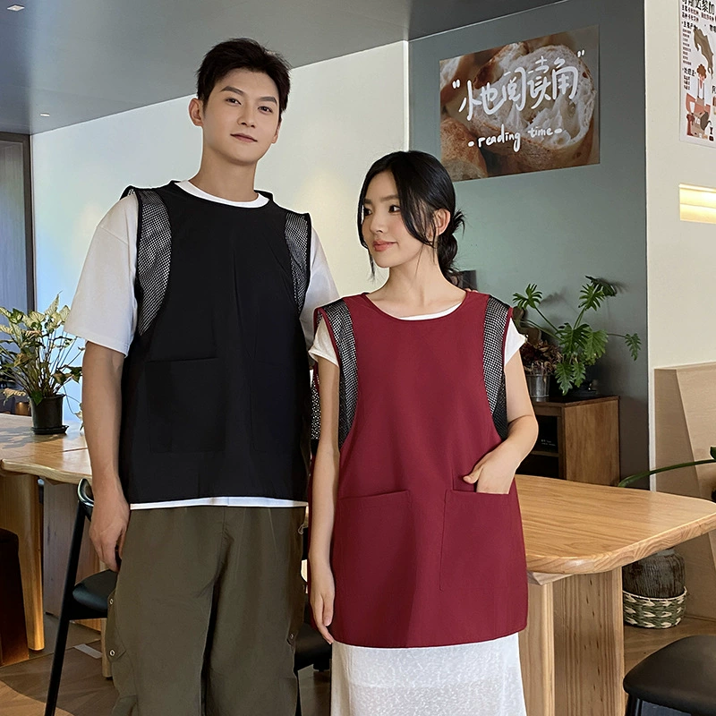 Новый стильный жилет, антигрязный фартук, мужская рабочая одежда, фартук, кухонный бытовой женский жилет, фартук