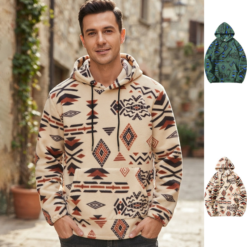 European and American Cross-Border Foreign Trade Hot-Selling Autumn and Winter Street Casual Men's Sweatshirts, Fashionable Men's Pullover Hoodies