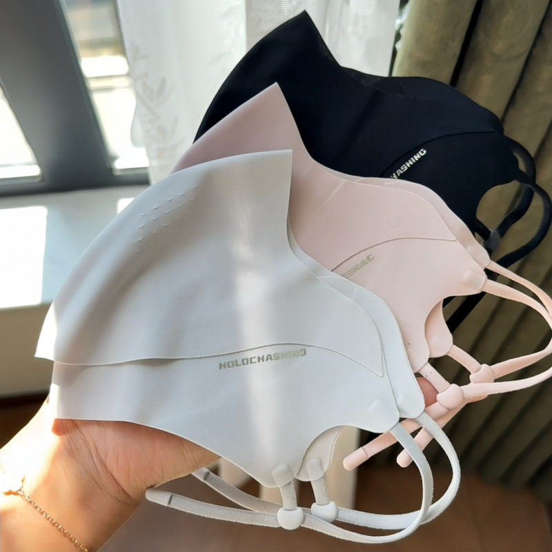 【高品质】分舱式可喝水防晒口罩女高颜值2026新款立体无痕亲肤透