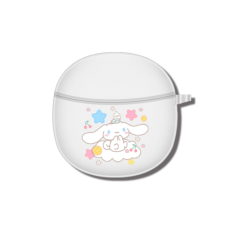 Compatible wireless headphones, transparent creative cartoon protective case, bluetooth