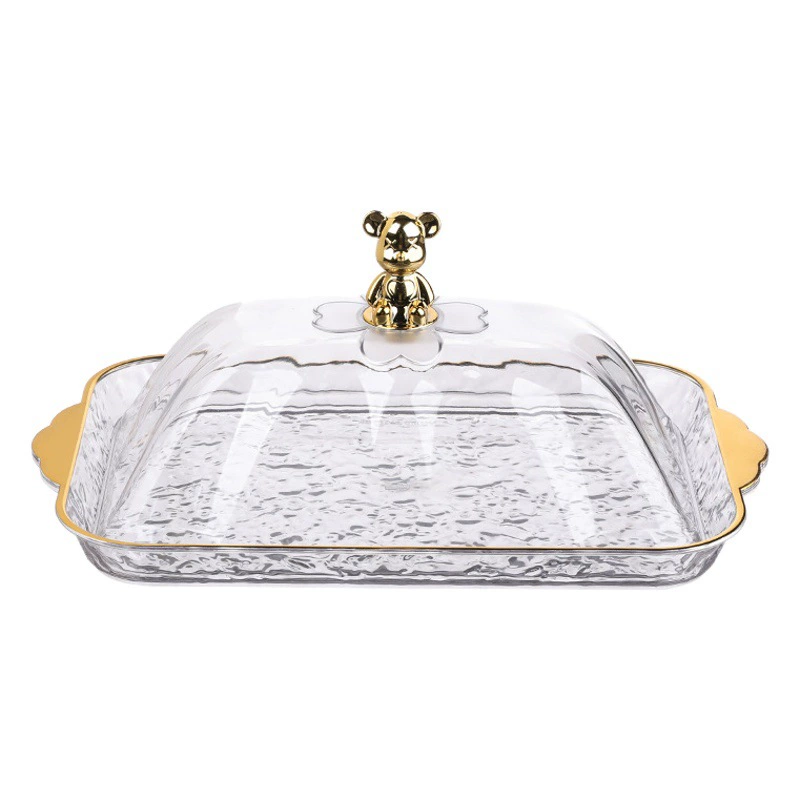 Пластиковая легкая Роскошная тарелка для фруктов гостиная домашний журнальный столик десерт закуска витрина ящик для хранения конфет ореховая тарелка с сухофруктами