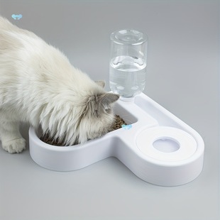 1 Large Automatic Water and Feeding Love Pet Bowl Moisture