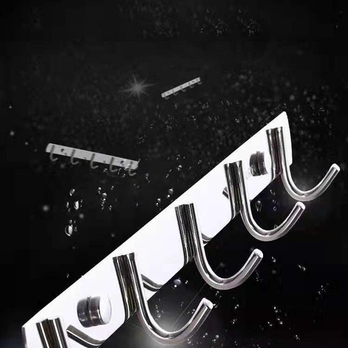 304 Self-drilling Stainless Steel Door Hook Wall Mount Single and Double Hook Organizer Kitchen Bathroom Kitchen and Bathroom Hardware Hook