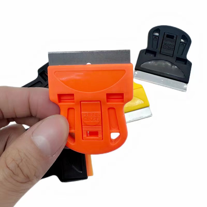 迷你除胶刀 汽车玻璃贴膜工具不锈钢小铲刀 手机屏幕清洁塑料刮刀