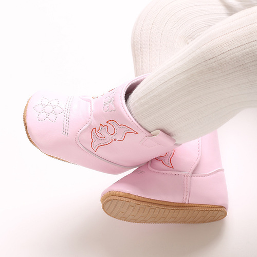 European and American style fashionable and comfortable baby girl boots soft indoor walking boots spring and autumn