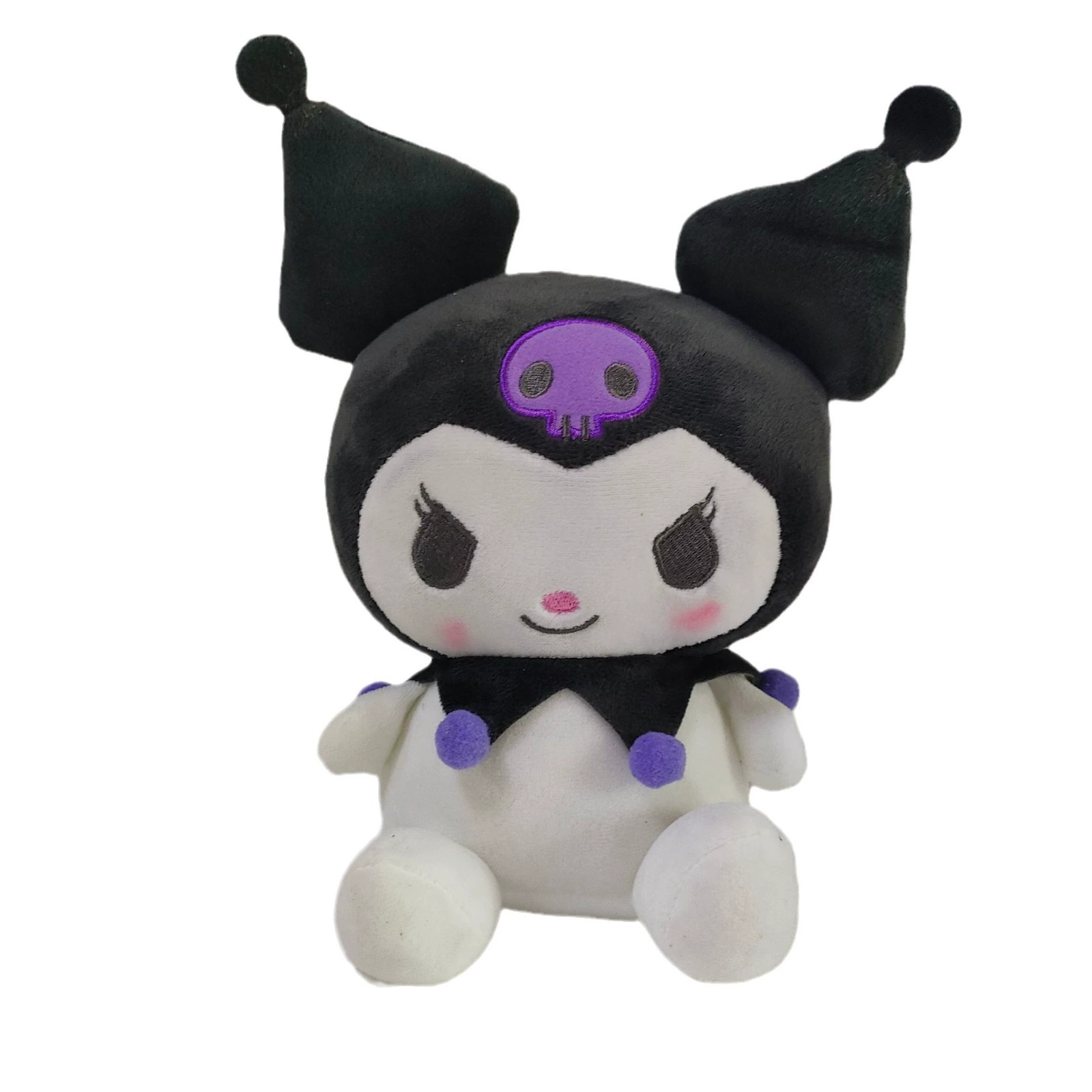 Cute little devil plush toy Kuromi figurine cartoon doll ornament Lolita princess dress doll
