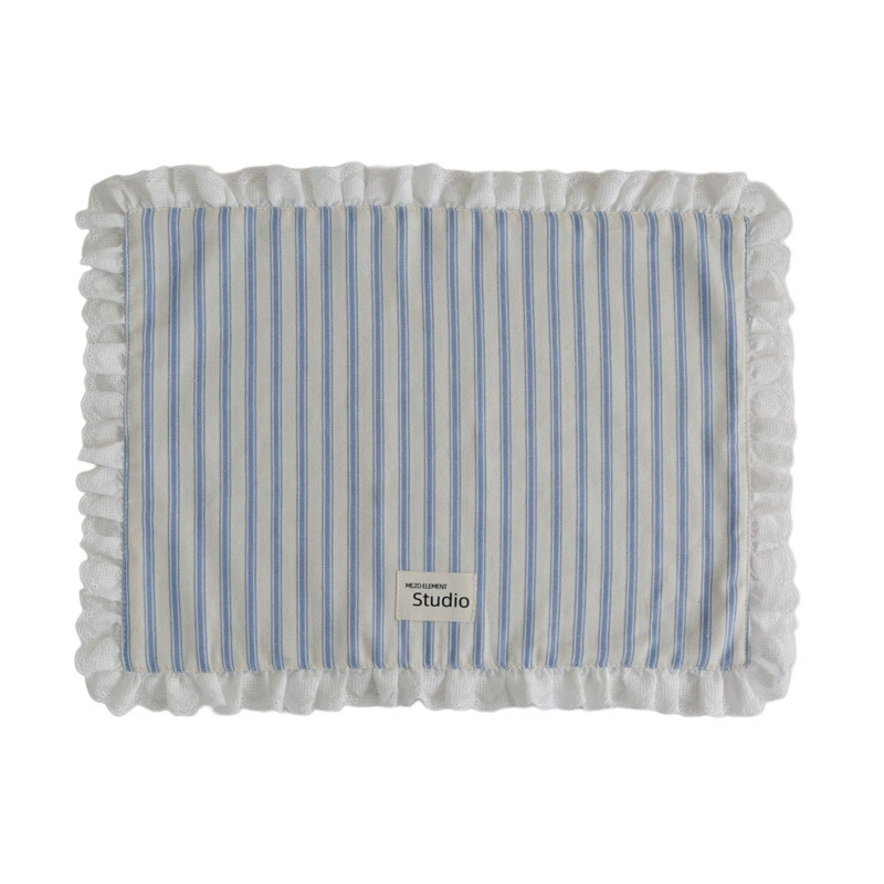 Korean-style striped lace napkin ins double-layer placemat multipurpose dust cover cloth for food photography background