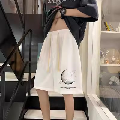 2024 Men's Waffle Summer New Ice Silk Quick-drying Breathable Pants Loose Casual Sports Beach Pants