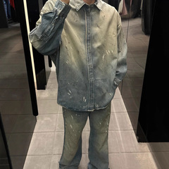 Dujia スポットコレクション 正規版 Acne Studio*/25ss 新作 2021M スプラッシュインク カジュアル ジーンズ