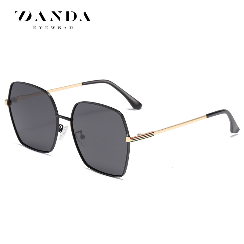 2023 expertos recomiendan gafas de sol de moda gafas de sol polarizadas de protección solar de las mujeres LS321 gafas de sol de moda de dos colores de Marco grande