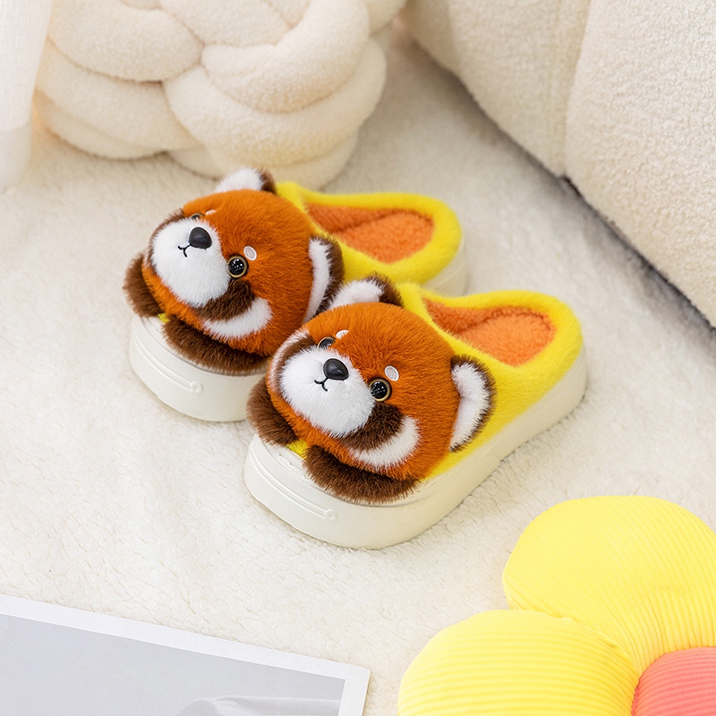 Zapatillas de algodón de animales lindas transfronterizas zapatillas de algodón de invierno para mujeres zapatos de calentamiento de peluche zapatos de algodón domésticos interiores zapatos de piso prácticos image 7