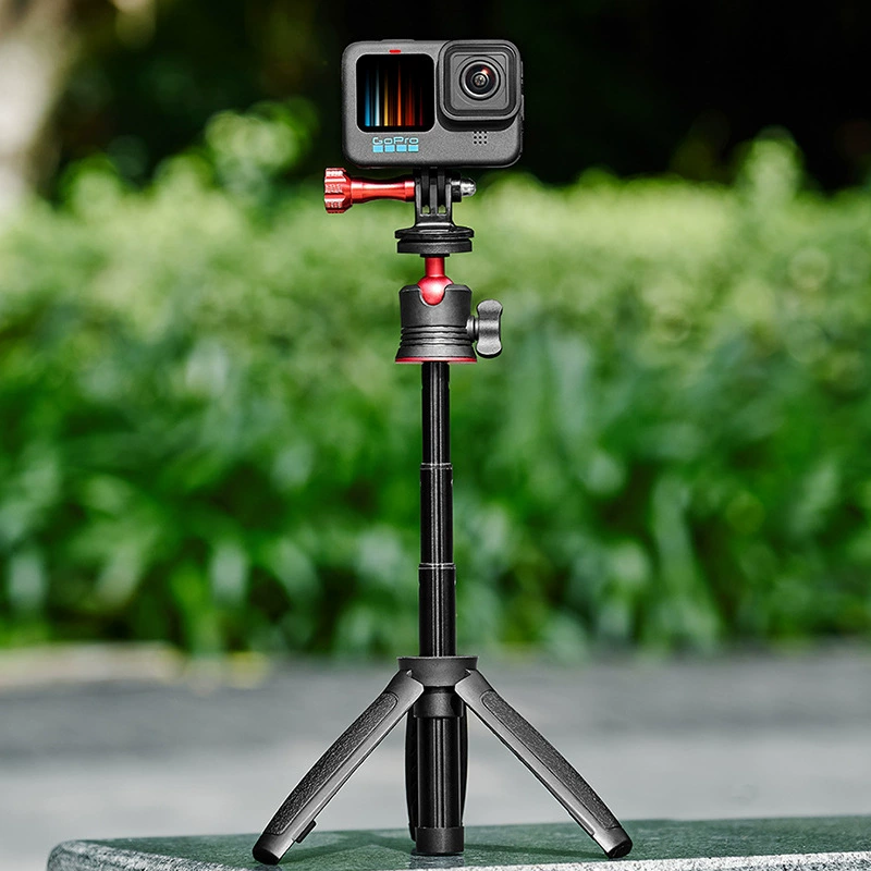 Mobile phone, camera, table tripod, travel tubing