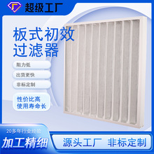 初效过滤器板框式粗效空气滤芯无纺布初效白棉592*592*46高性价比