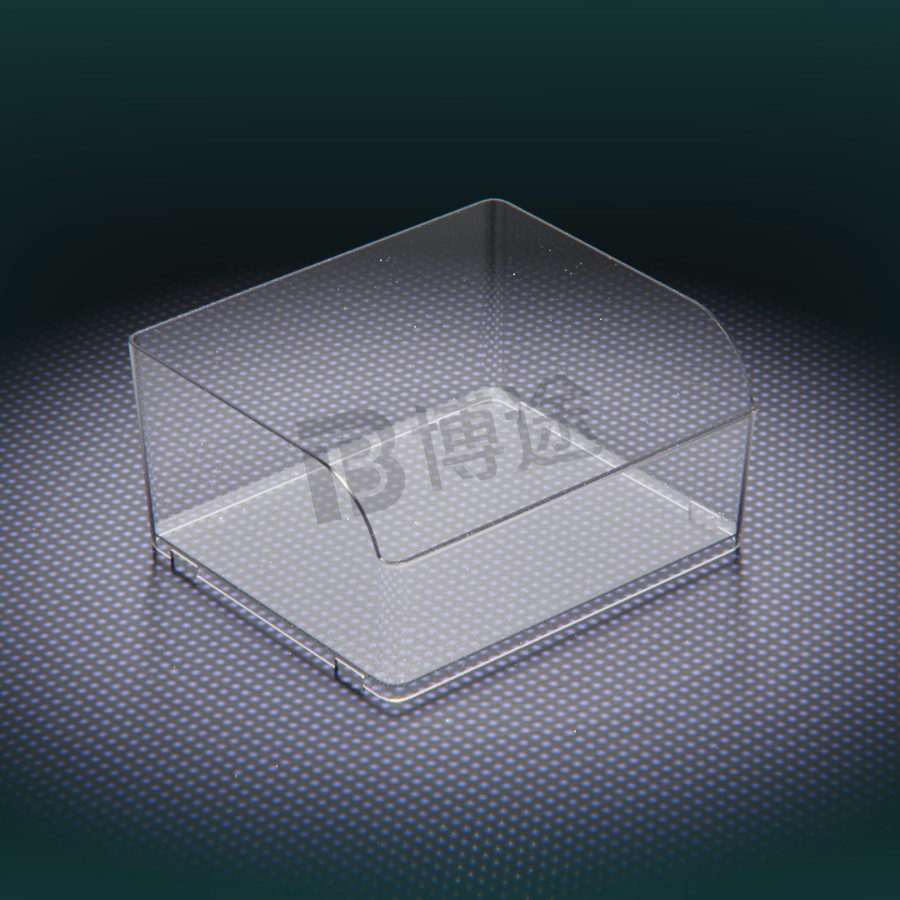Caja de Almacenamiento Transparente para Bocadillos de Plástico con Tapa para Supermercado