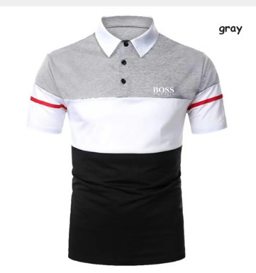 2024 nuevo Aliexpress transfronterizo verano delgado casual de manga corta cremallera estriada solapa camiseta camiseta polo