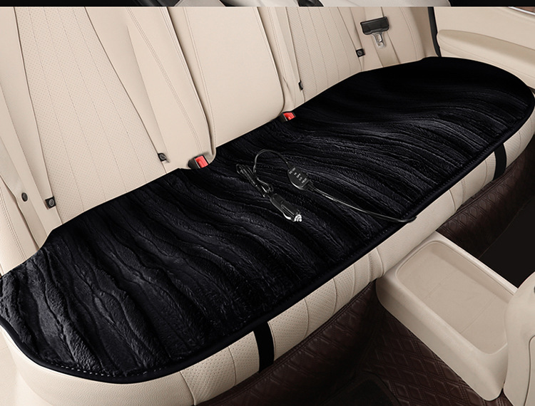 3-Second Quick-Heating Car Seat Cushion Cigarette Lighter Electric Heating Plush Electric Heating Wire Car Seat Cushion Multi-Speed Adjustment 12V Dedicated