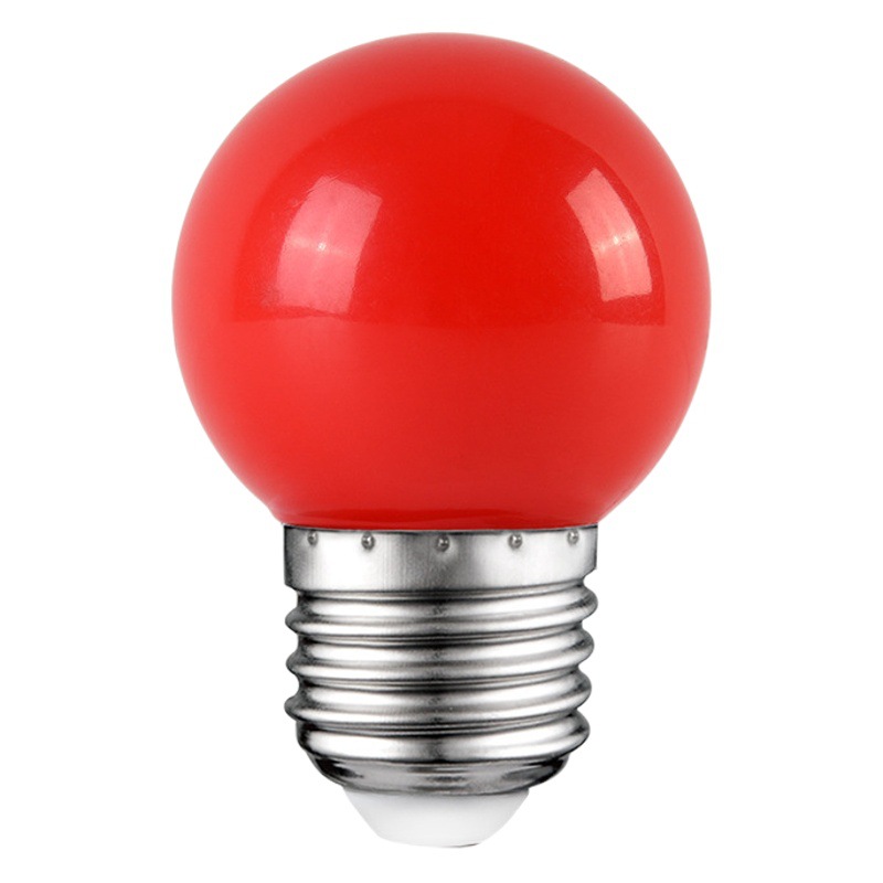 Colorido bombilla led G45 pequeña burbuja de colores árbol de Navidad luz colgante bombilla decorativa de Halloween bombilla led roja