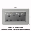 Double United 13a 【Type-C fast charge】