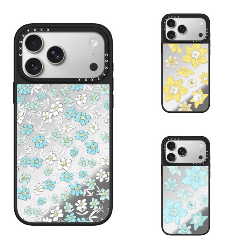 Spring Gift Golden Narcissus Sky Blue Narcissus 17Pro Is Suitable for iPhone 16 Pro Max and Apple 15 Plus