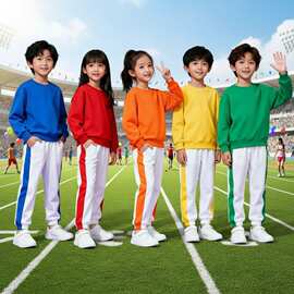 春季儿童啦啦队演出服拉拉队表演服开幕式啦啦操小学生运动会服装
