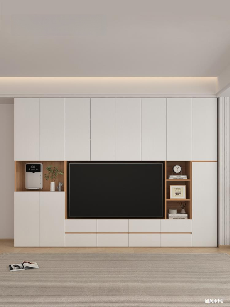 Tv Cabinet Simple Modern Living Room Home Small Apartment Background Wall Cabinet Storage Sideboard Integrated Combination