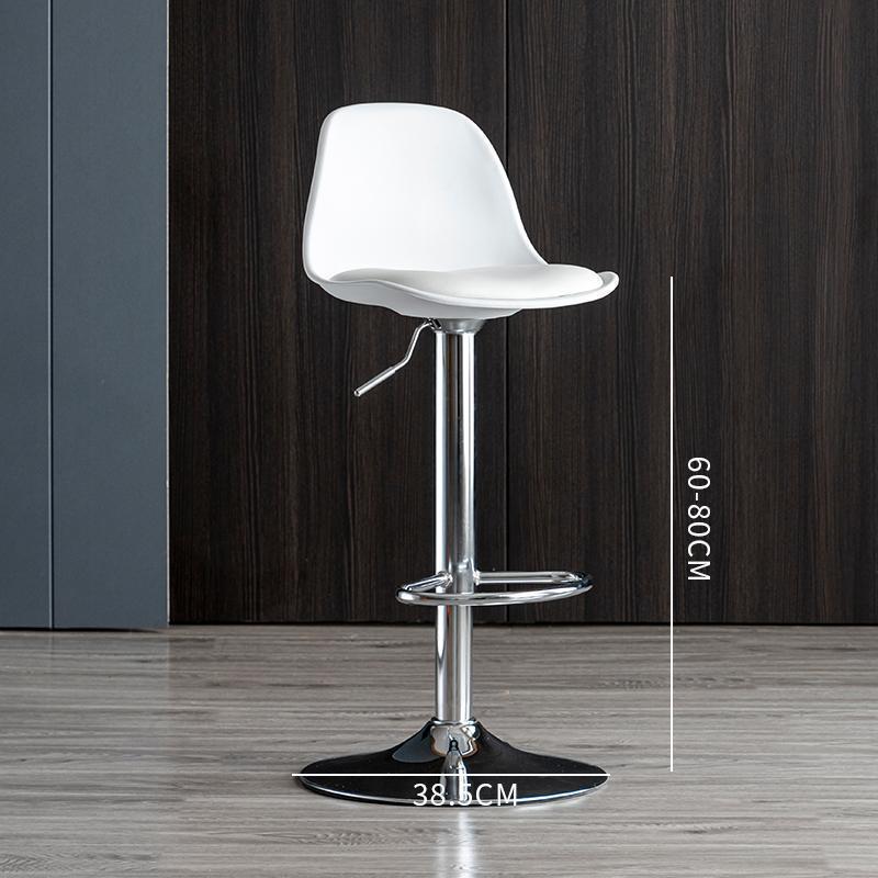 Silla de bar ascendente nórdica giratoria moderna simple respaldo taburete de bar de hierro forjado estilo doméstico ligero lujoso impermeable image 6