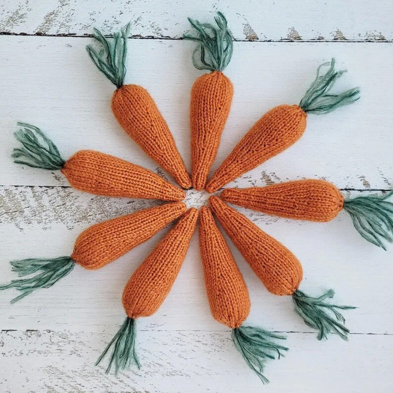 Baby Photo Props Simulation Carrot Props Ornaments Handmade DIY Woven Toys Wool Carrot Baby Photo Props Simulation Carrot Props Ornaments Handmade DIY Woven Toys Wool Carrot