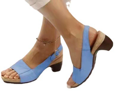 High sandals, shoes, for import, plus size