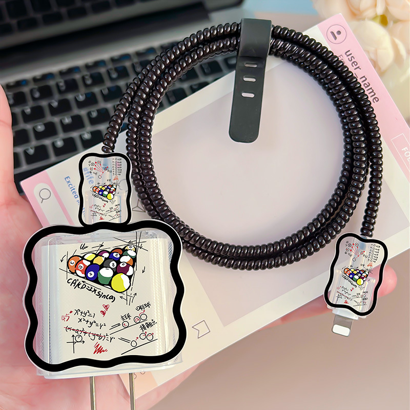 适用于vivo120/80/66w卡通数据线缠绕S19/X100充电器保护壳33/44w