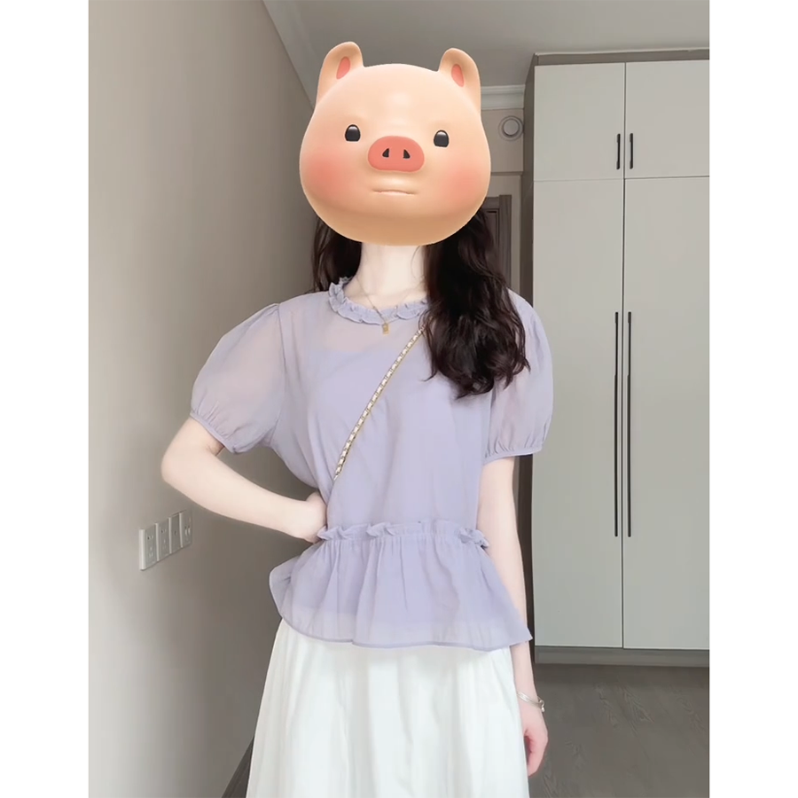 女性のための美しいフレンチ半袖Tシャツ2025年夏の新しいスタイルの小さなハイエンドウエストレースシャツトップ|undefined