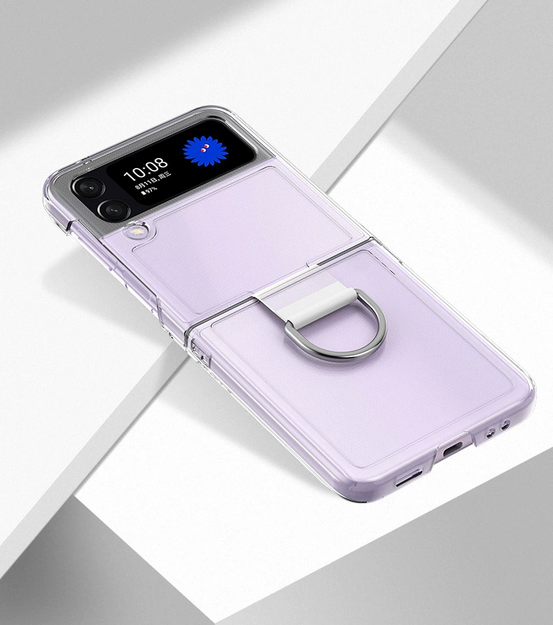 Samsung, совместимый GalaxyZFlip4, защита мобильного телефона, кольцо, складной чехол для телефона, защита при падении, складной экран