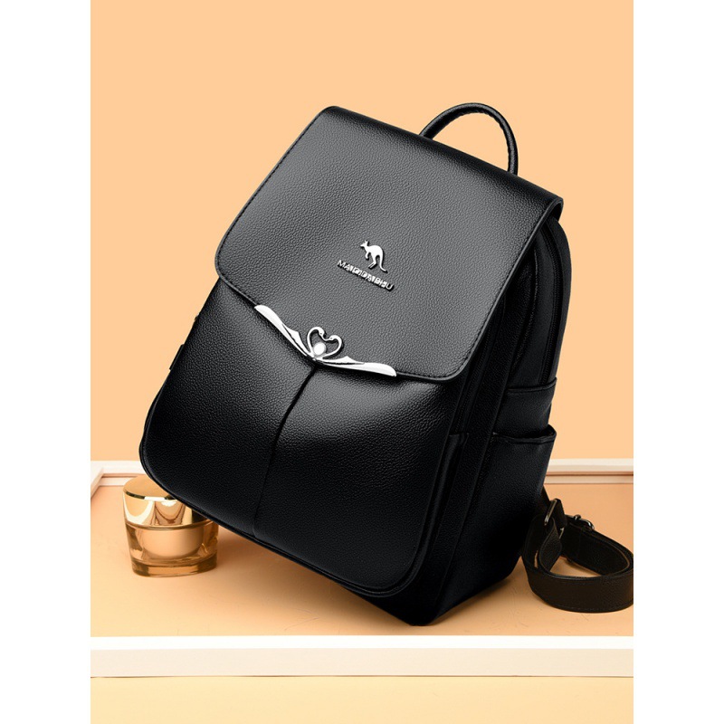 2024 nuevo estilo de gran capacidad textura mochila para mujer cuero suave multiusos bolso de mediana edad madre portátil al por mayor