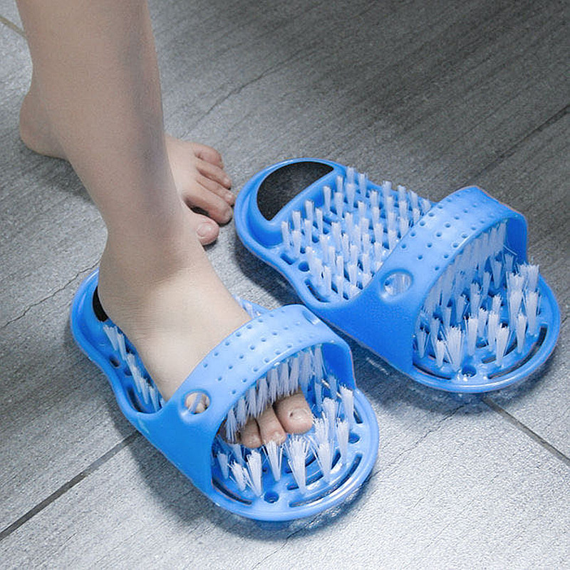 TV product easy feet Shower Room massage Brush feet slipper Exfoliating Foot skin slipper