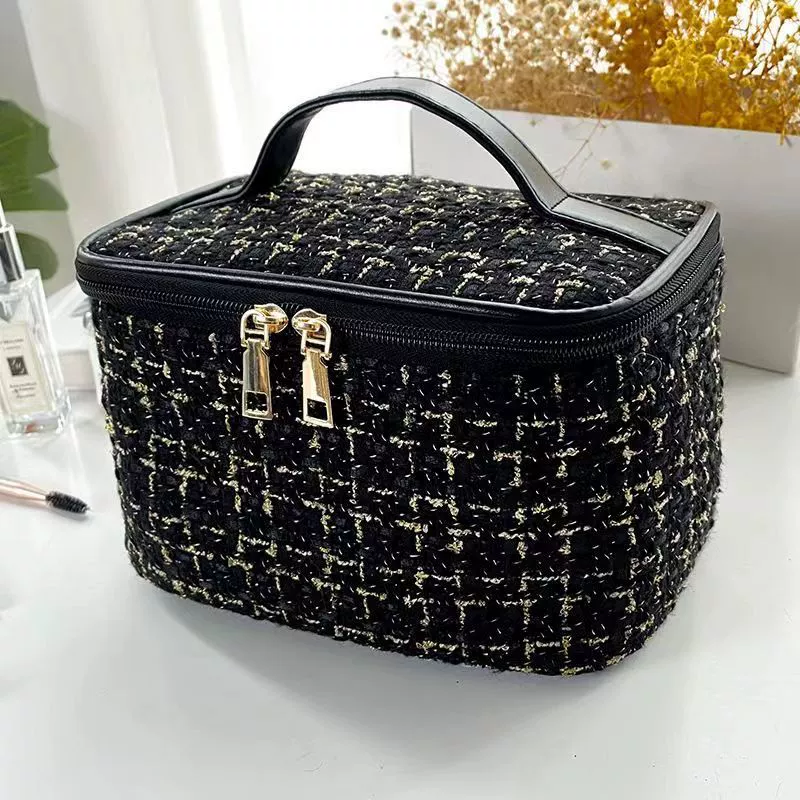 Вместительная портативная косметичка, качественный organizer bag для выхода, стиль Chanel
