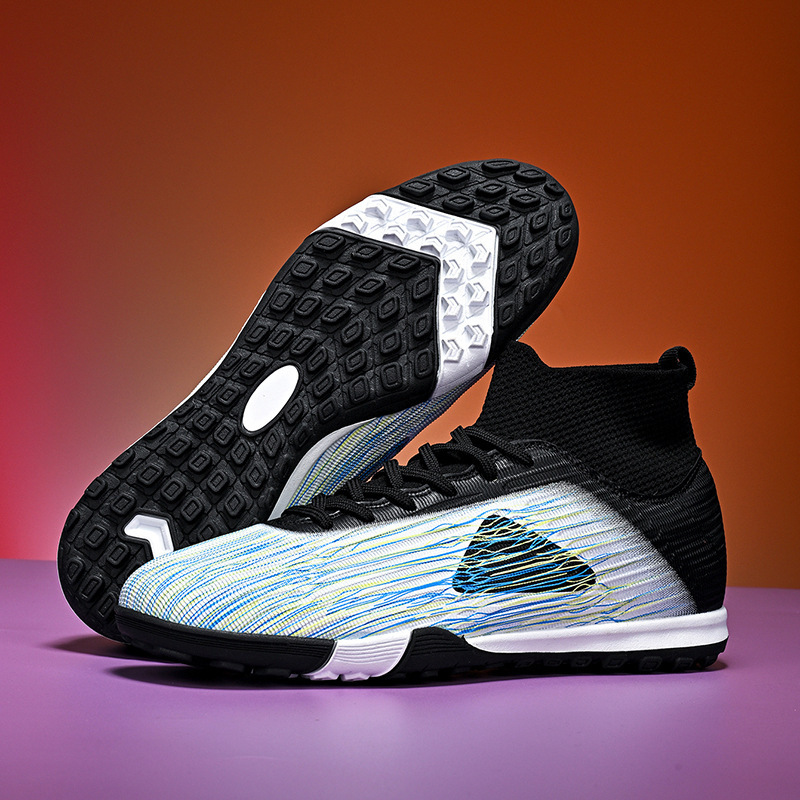 Zapatos de Fútbol de Corte Bajo de TPU y Gamuza Ligeros y Flexibles para Césped Natural y Artificial