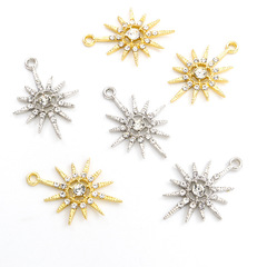国境を越えた新製品の合金には、星空の太陽の花のペンダントdiyイヤリングのネックレスのアクセサリーの卸売りが入っています。