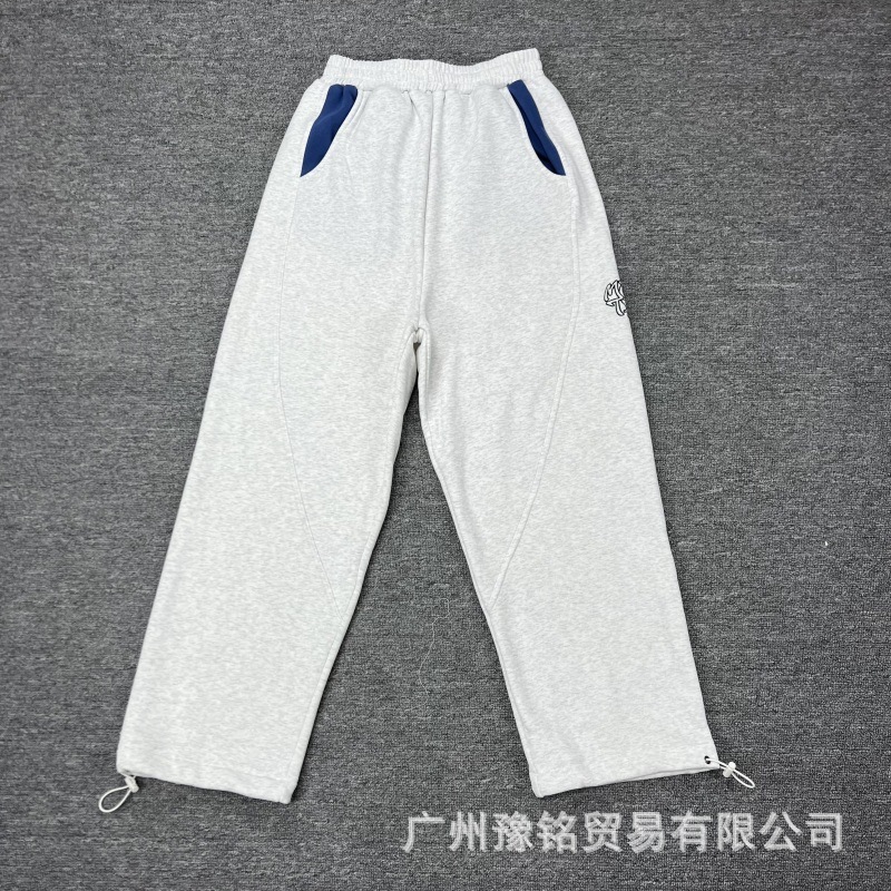欧美高街秋冬新款美式时尚潮流宽松休闲字母刺绣连帽卫衣卫裤男女|undefined