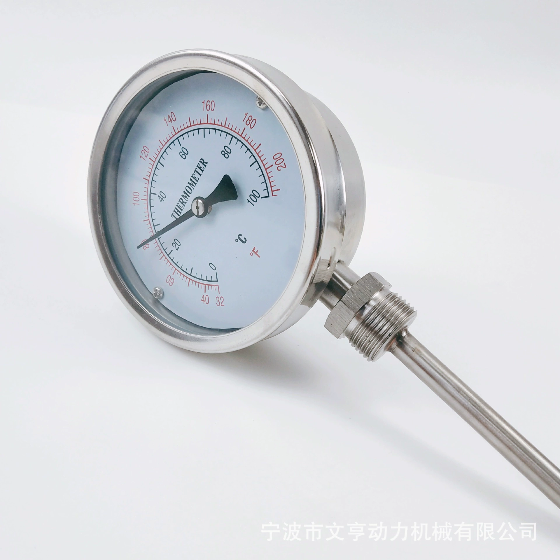 Вертикальный Y63 биметаллический термометр вакуумный прецизионный манометр 1,6 класса Wen Heng силовой завод