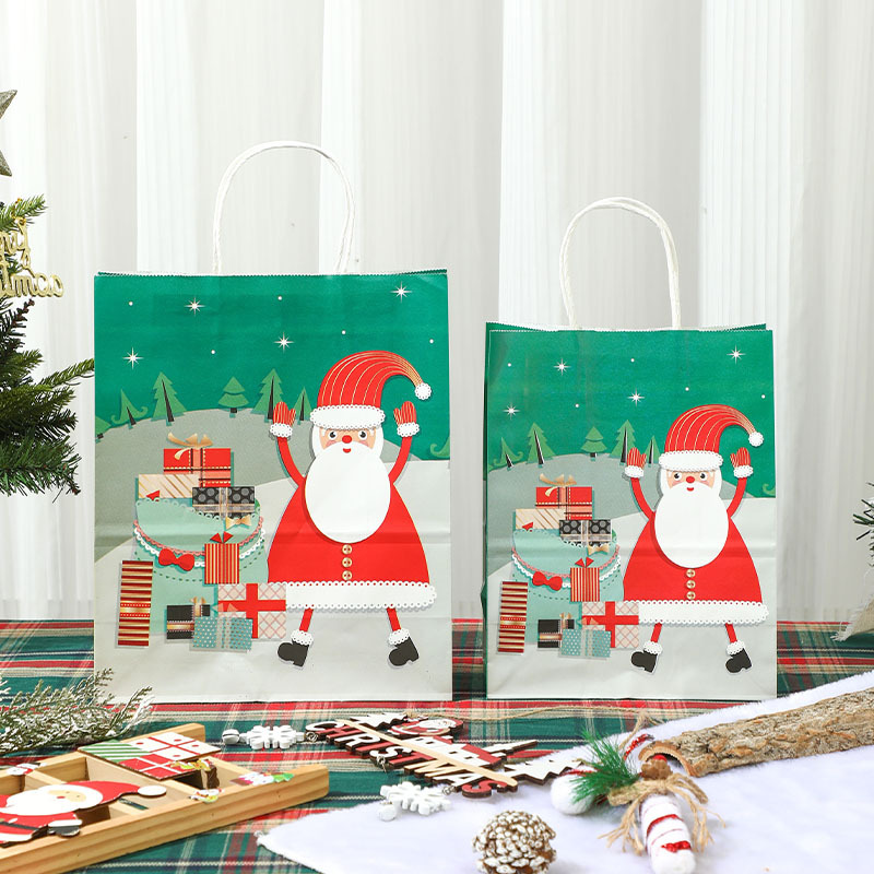 Bolsa de regalo de Navidad para la fiesta de la víspera de Navidad bolsa de regalo INS viento bolsa de Santa al por mayor