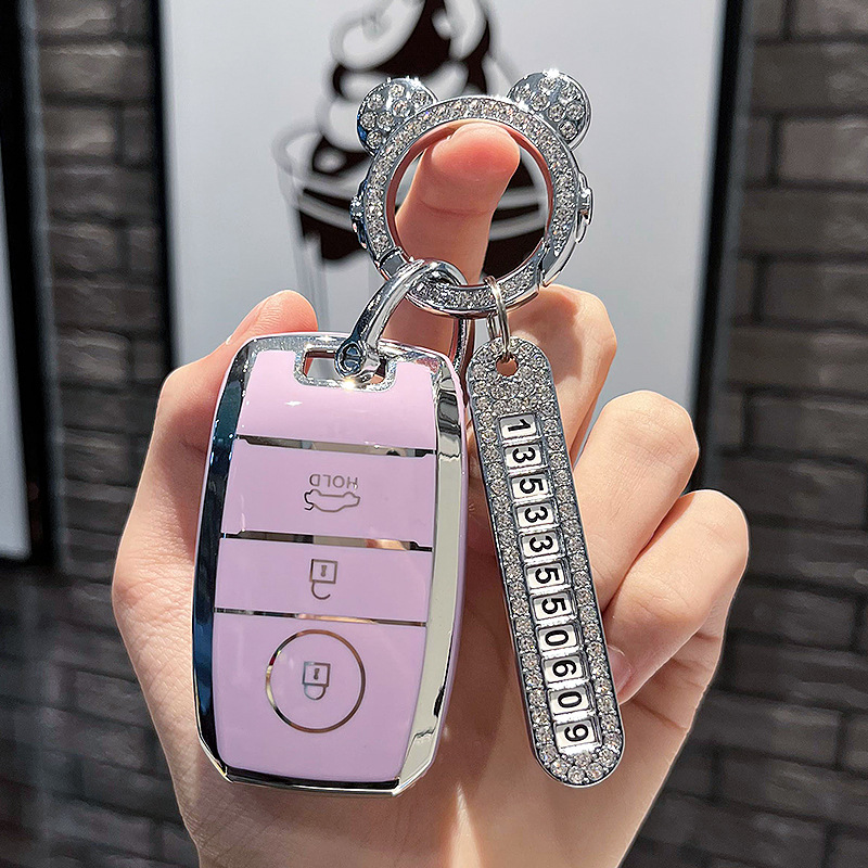 Aplicable a KIA K3 caso clave K5 coche K2 orgulloso correr kx3 Yi corriendo K4 hembra kx5 inteligente ejecución ACE hebilla KAIKU coche Shell