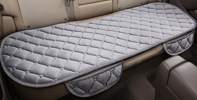 Car cushion plush warm thickened no backrest cushion three-piece set factory outlet