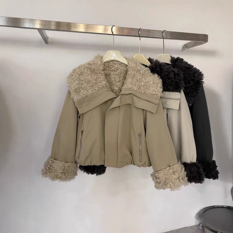 Korean Style Thickened Large Lapel Mid-Length Ruth Same Style Parka Women's 2025 Winter New Fashion Warm Jacket