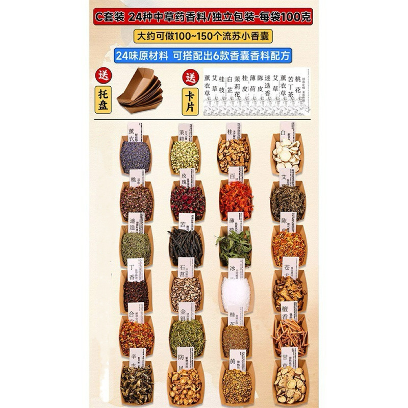 中草药香囊填充香料diy材料香挂制作工具中式婚礼迎宾区创意配方|undefined