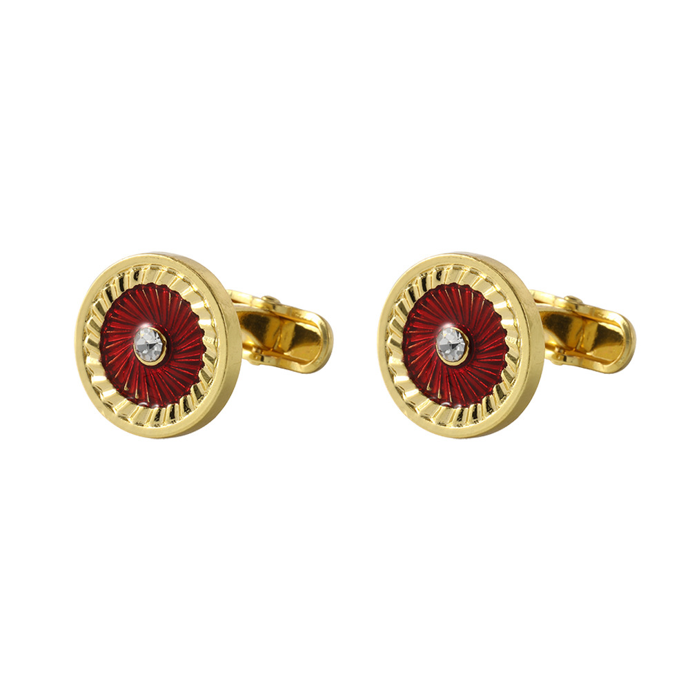 Gemelli vintage in cristallo zircone per camicie da uomo_voghion.com