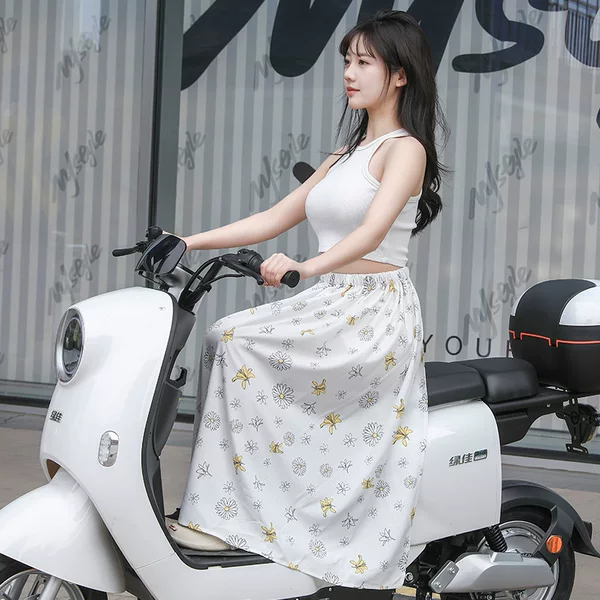 One-piece sun protection skirt for women 2024 new lower leg leg leg cover electric car anti-exposure apron skirt