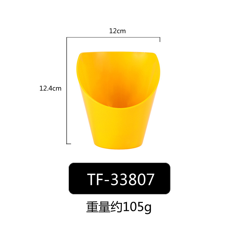 PP porcelana-como colorido oblicuo Tazón de fuente Cubo de lechuga Tazón verde vegetal cubo vegetal creativo restaurante comercial Ensalada de frutas Tazón