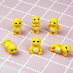 漫画黄色の立体的な小さなミルクドラゴンの装飾品車の中央制御車の装飾品子供のマイクロ風景小さなおもちゃ