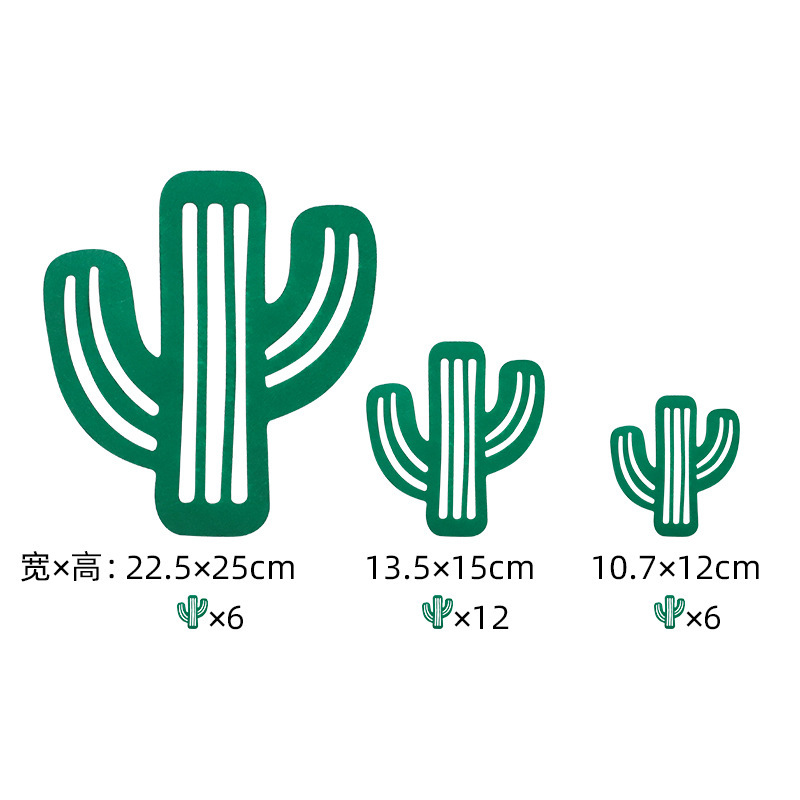 Tortuga verde cactus hoja forma fieltro material protector estera absorbente tazón estera aislamiento montaña