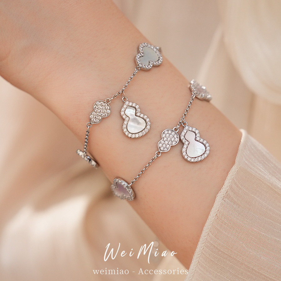 Pulsera de calabaza de frita de piedra ligeramente lujosa nicho de alto nivel pulsera de sensación de viaje diario joyas de moda al por mayor
